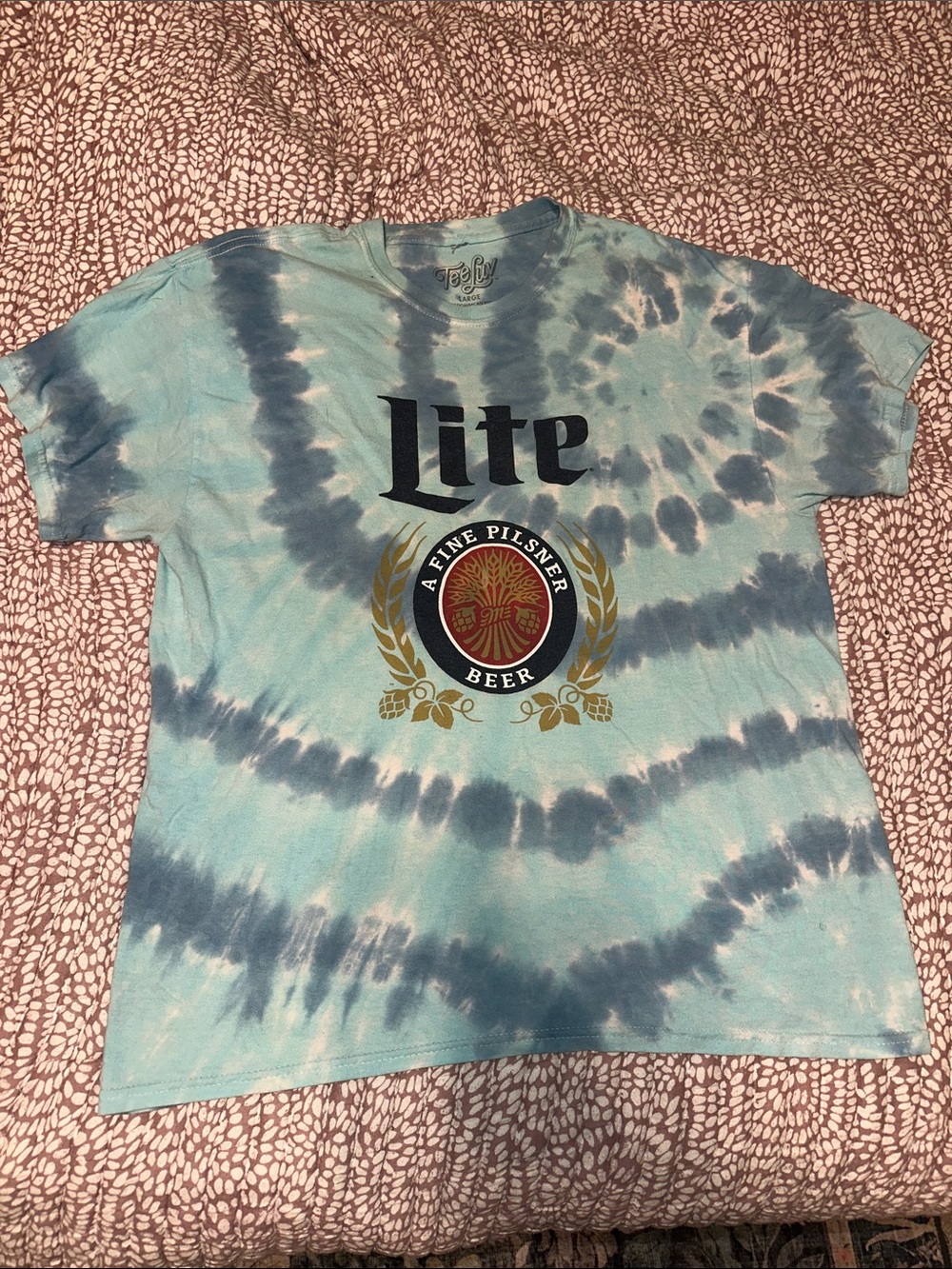 Tie-Dye Kids T-Shirt in Light Blue